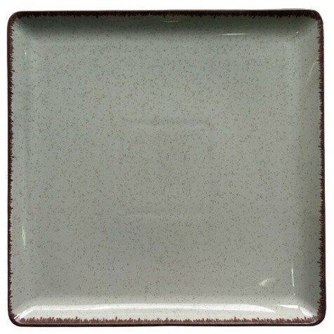 Тарелка квадратная 19х19 см мятная Pearl