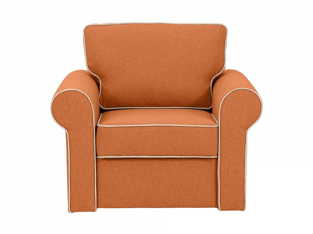 Кресло с мягкими подлокотниками оранжевое Murom