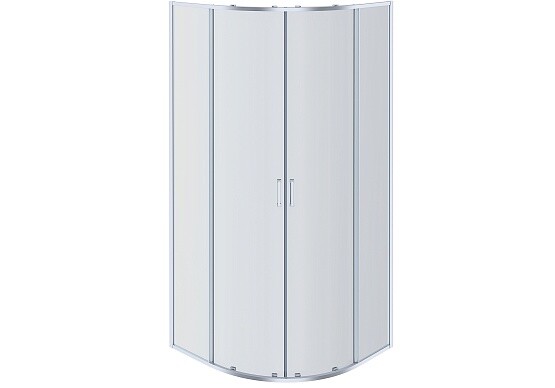 Душевой уголок четверть круга 100х100 см хром Aquatek Alfa AQNAA2142-100