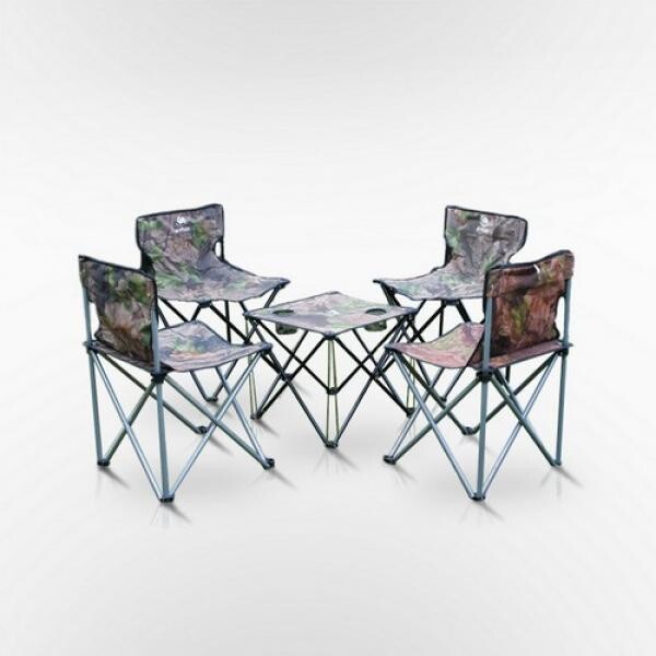 Складной стол и стулья для пикника с сумкой-чехлом, комплект на 4 персоны