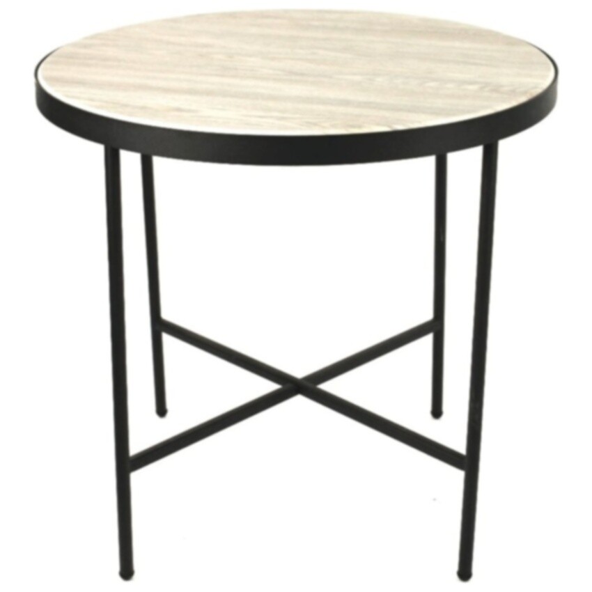 Кофейный столик на металлических ножках бежевый, дуб сонома М011.2А54