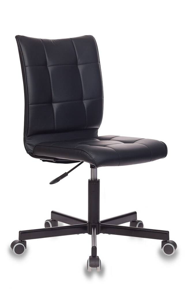 Кресло офисное экокожа, черное &quot;Бюрократ&quot; CH-330M