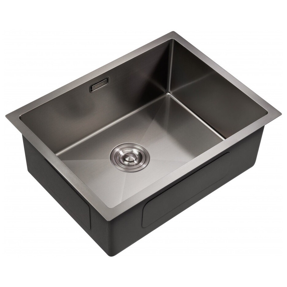 Мойка кухонная вороненая сталь Milacio Denia 58 Steel MC.77459