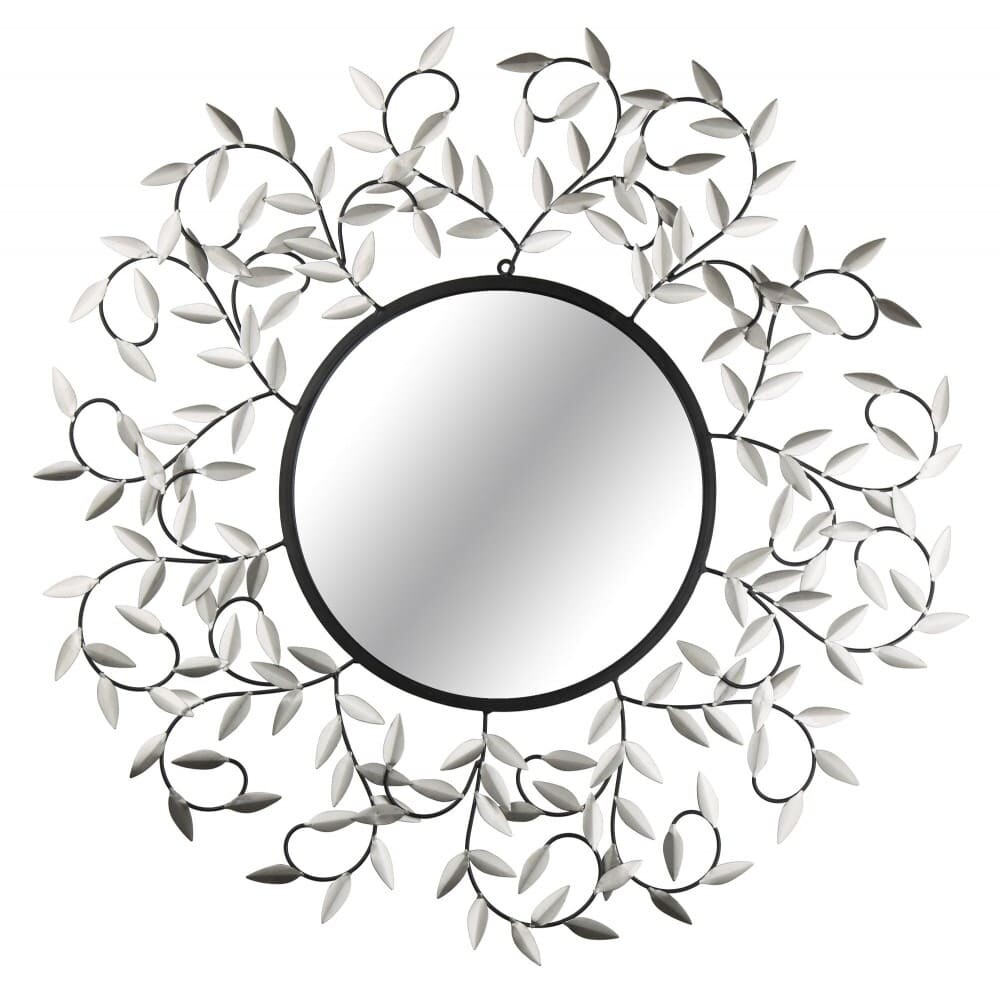 Зеркало-солнце металлическое 84 см серебряное Tomas Stern