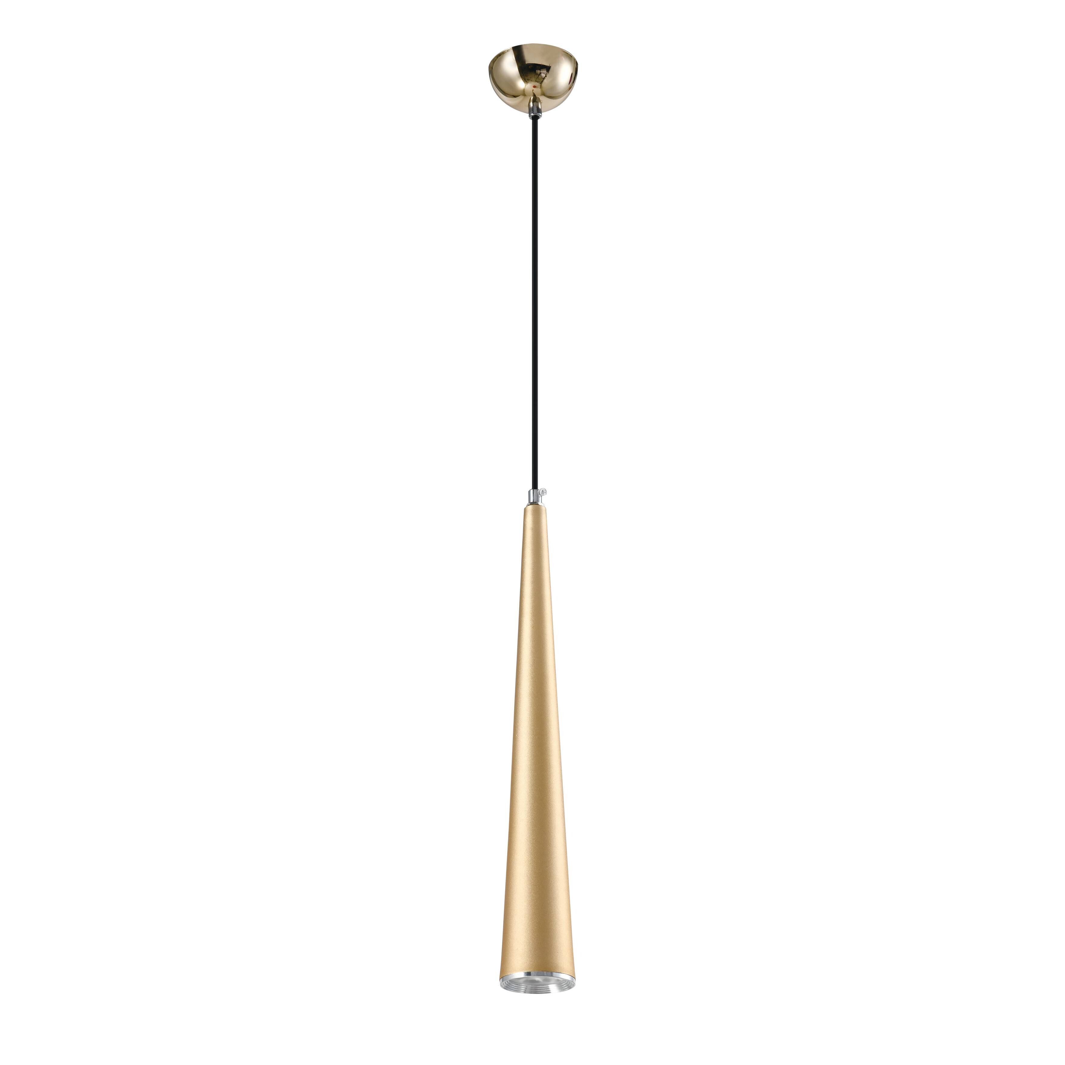 Светильник подвесной светодиодный золотой, хром V2353-PL Epoch