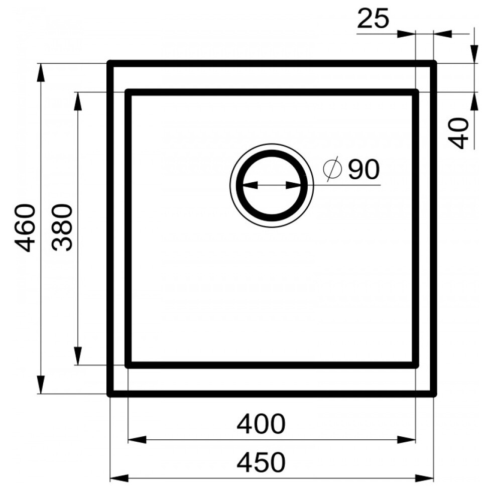Мойка кухонная серый металлик Milacio Leon 45 Cuarzo MC.77093 - изображение 9