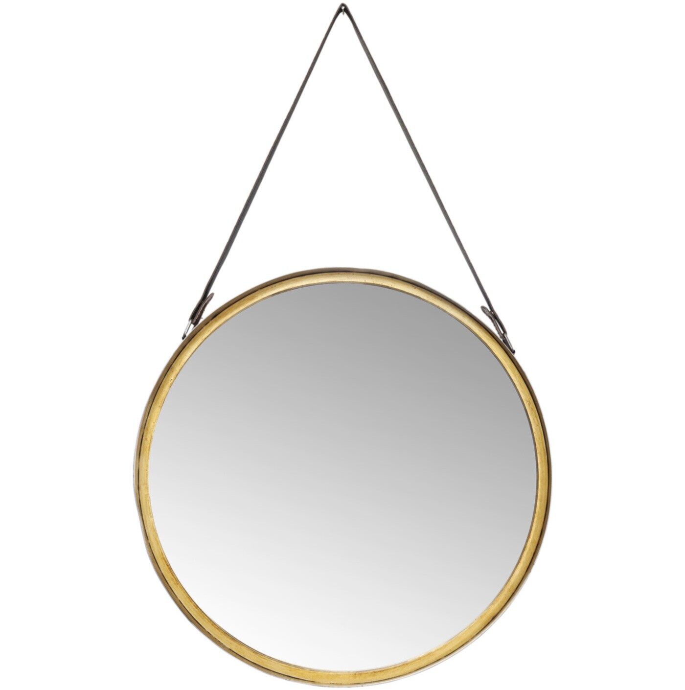 Зеркало круглое на ремне золото Grip