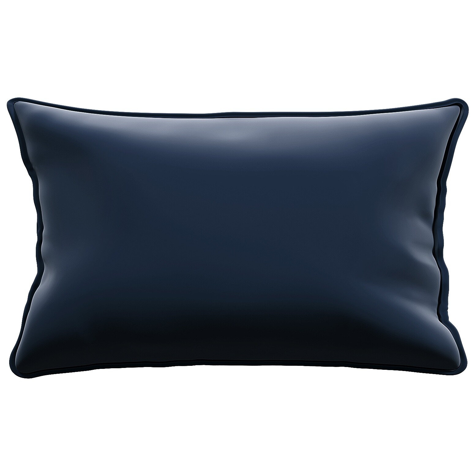 Подушка декоративная прямоугольная велюровая 30х55 см темно-синяя &quot;Портленд&quot;