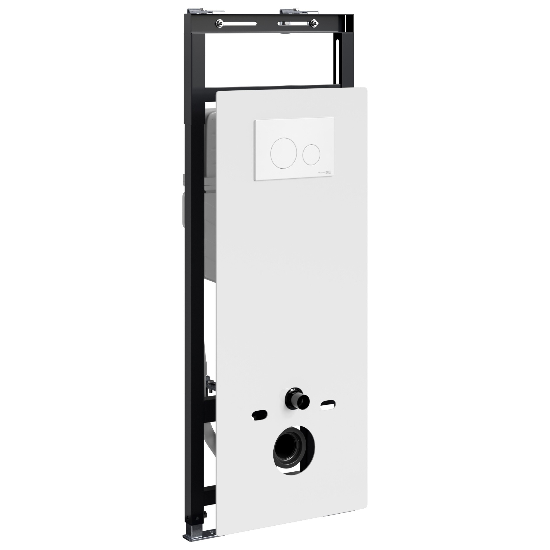 Инсталляция для унитаза с кнопкой смыва белой Wasserkraft Salm 27TLT.010.ME.WH.WM02