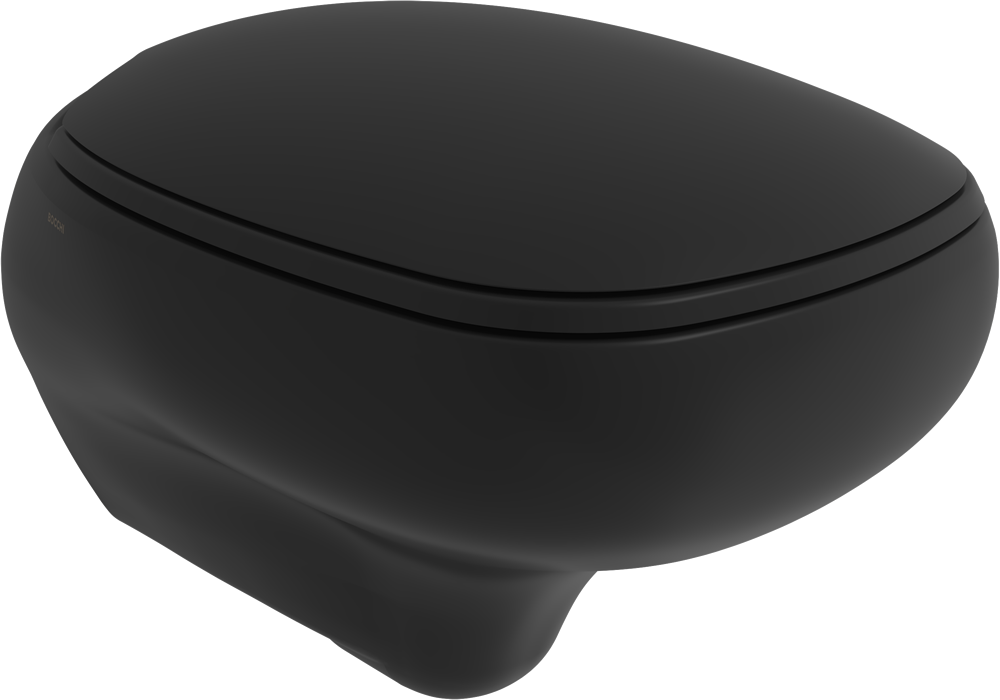 Унитаз черный Bocchi Fenice с инсталляцией Ewrika ProLT 0026-2020 и черной кнопкой 0044 - изображение 6