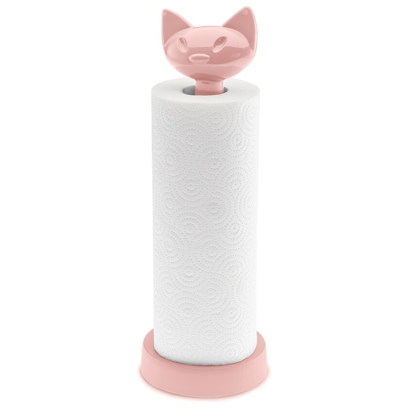 Держатель бумажных полотенец розовый Miaou