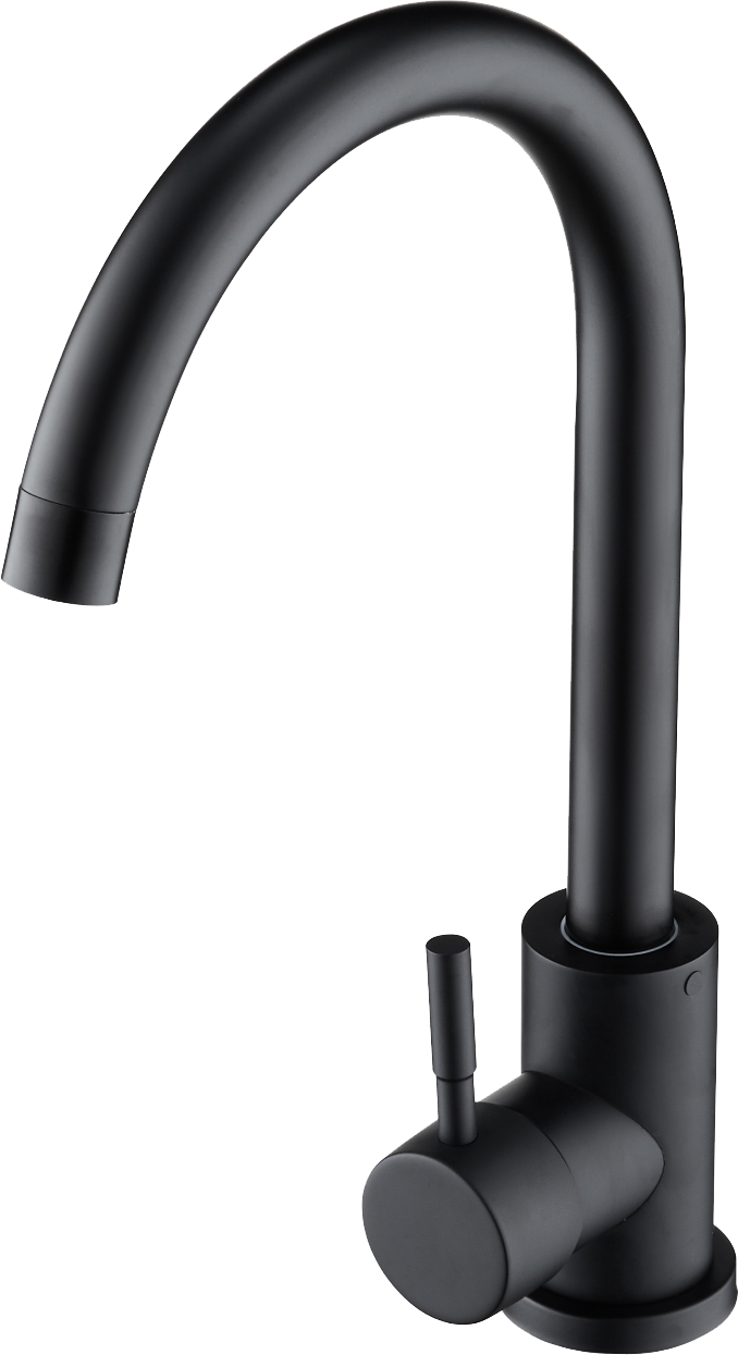 Мойка кухонная черная Domaci "Бьелла" со смесителем "Равенна" D99-009b, DMC-25 - изображение 7