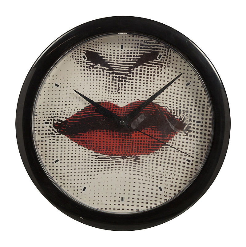 Настенные часы с портретом Лины Пьеро Форназетти Red Lips