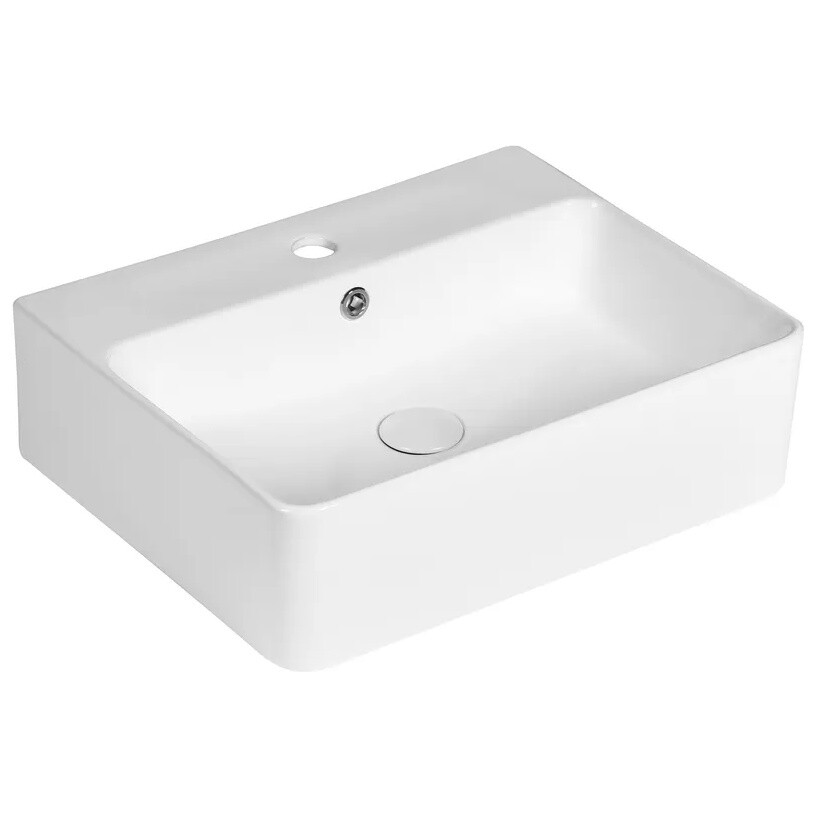 Раковина фарфоровая прямоугольная 42х52 см белая Cerutti SPA CR0094