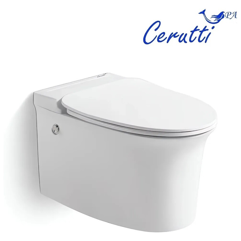 Унитаз подвесной с импульсным смывом белый Cerutti SPA Nautilus Aria Pulse - изображение 4