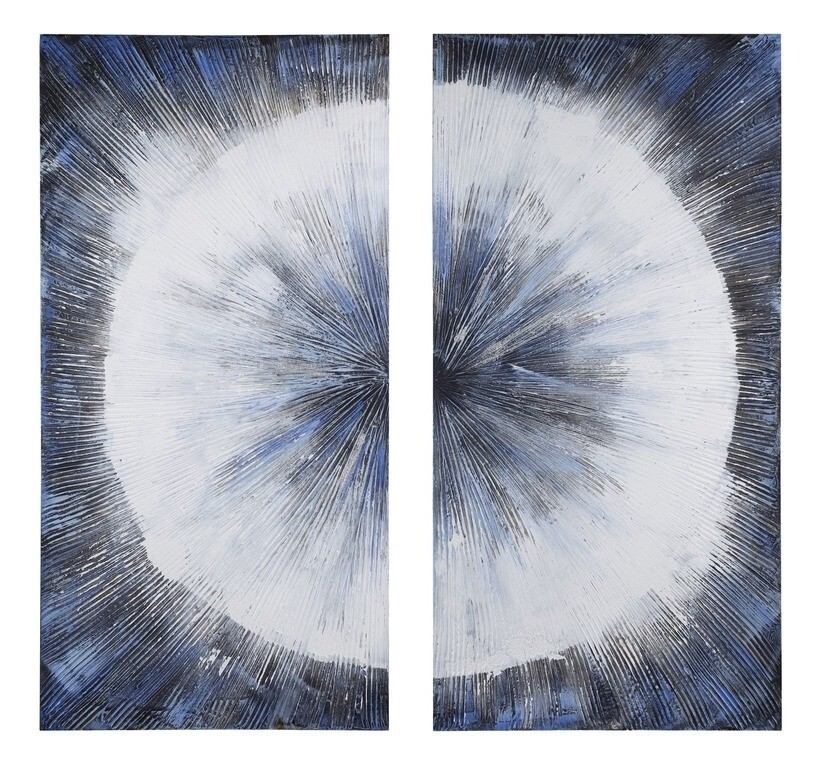 Диптих на холсте 100х50 см голубой Tomas Stern