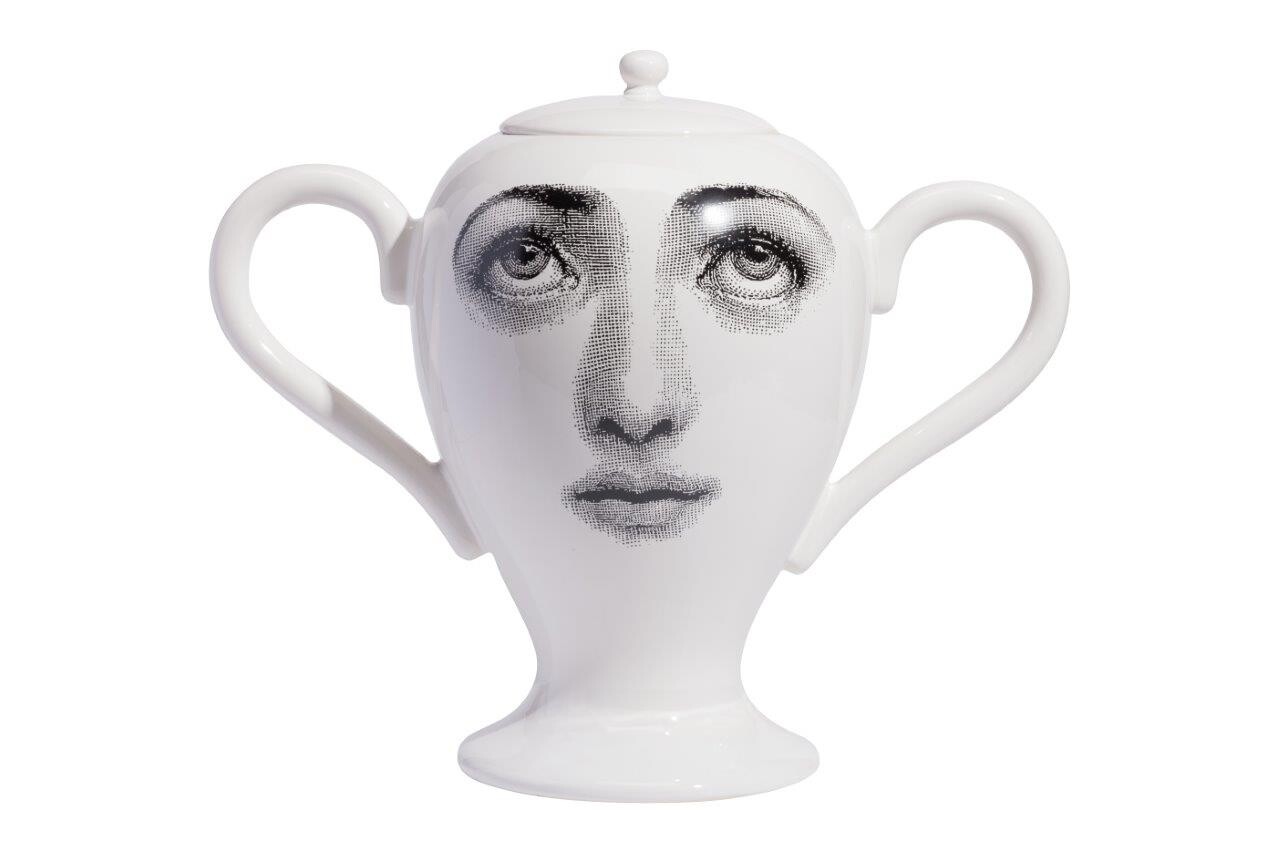 Ваза декоративная белая с крышкой &quot;Пьеро Форназетти&quot; Giara Lidded White II