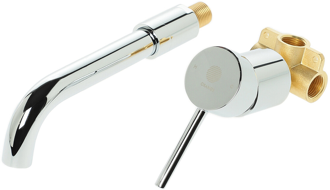 Смеситель для раковины встраиваемый однорычажный хром Stworki "Эстерсунд" ES-04w - изображение 4