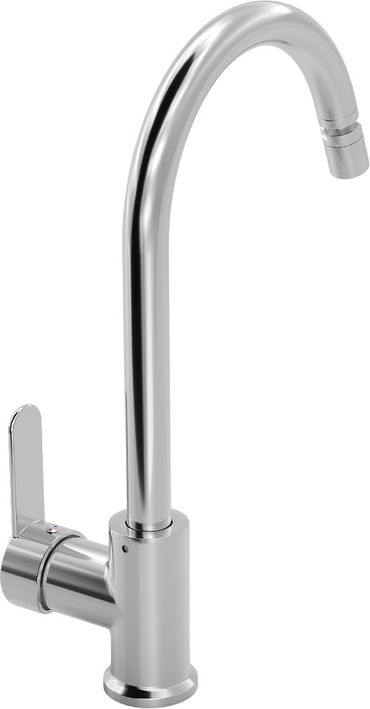 Смеситель для кухни хром Mega City MG-ZRV102 - изображение 9