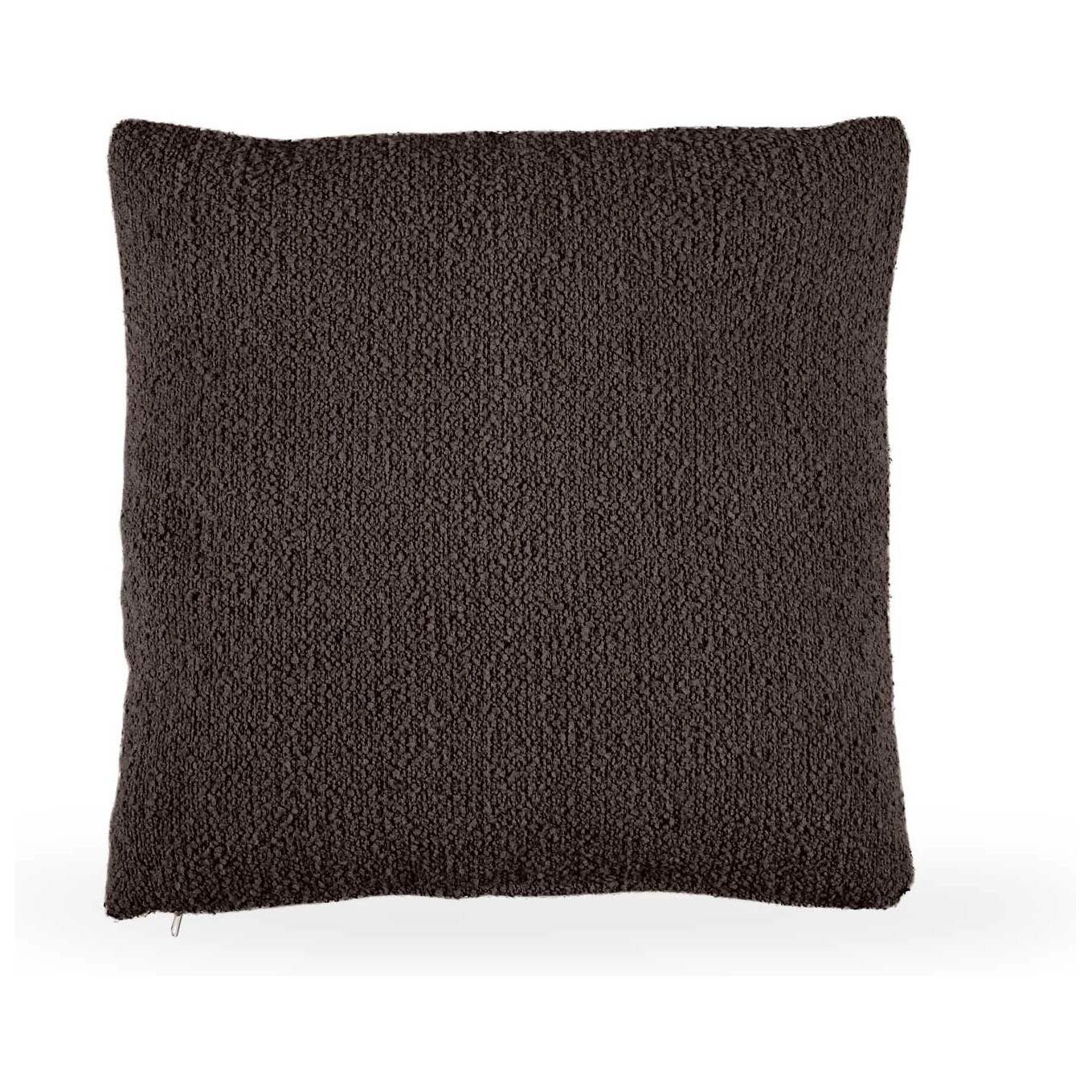 Подушка квадратная 60 см ткань Buckle braun коричневая Fabro