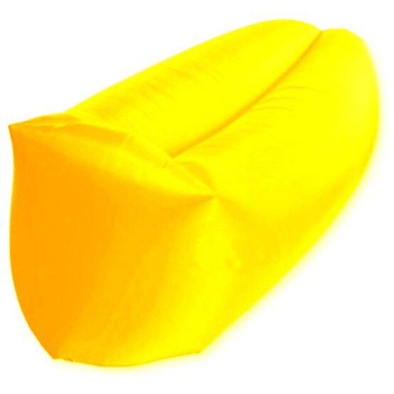 Надувной лежак 140х200 см желтый AirPuf