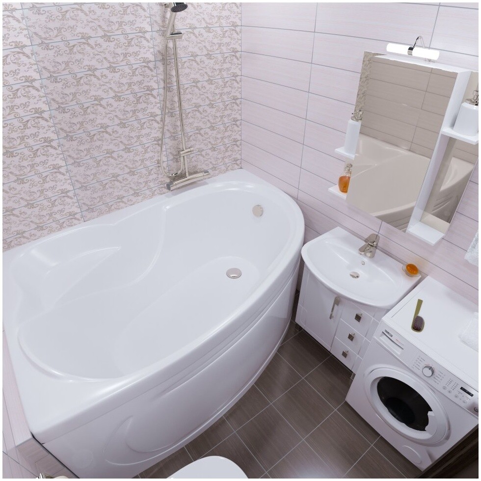 Ванна акриловая 170х100 см обрезанная правая белая Triton "Изабель" Щ0000048747 - изображение 5