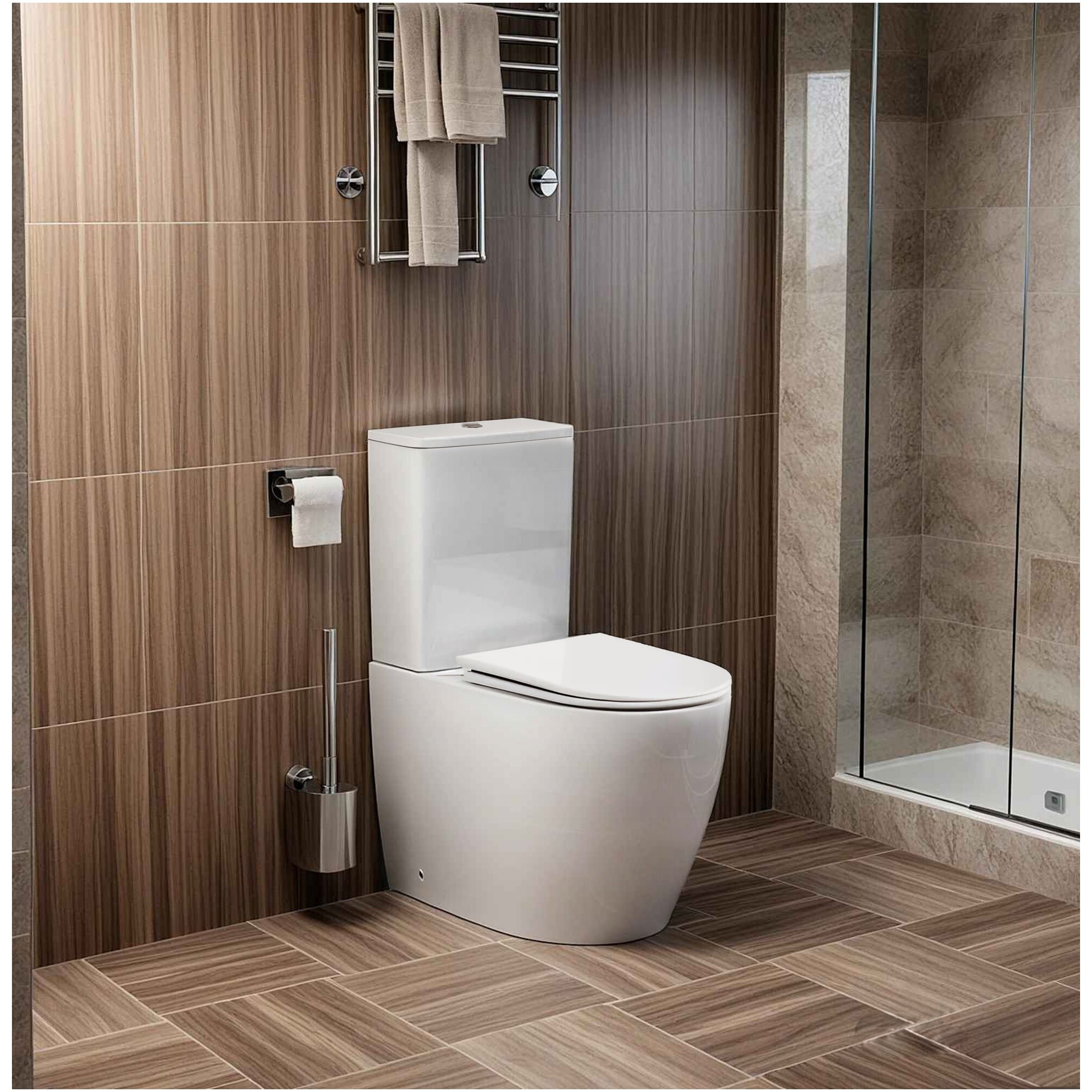 Унитаз напольный безободковый белый Cerutti SPA Vince Tornado CT10373