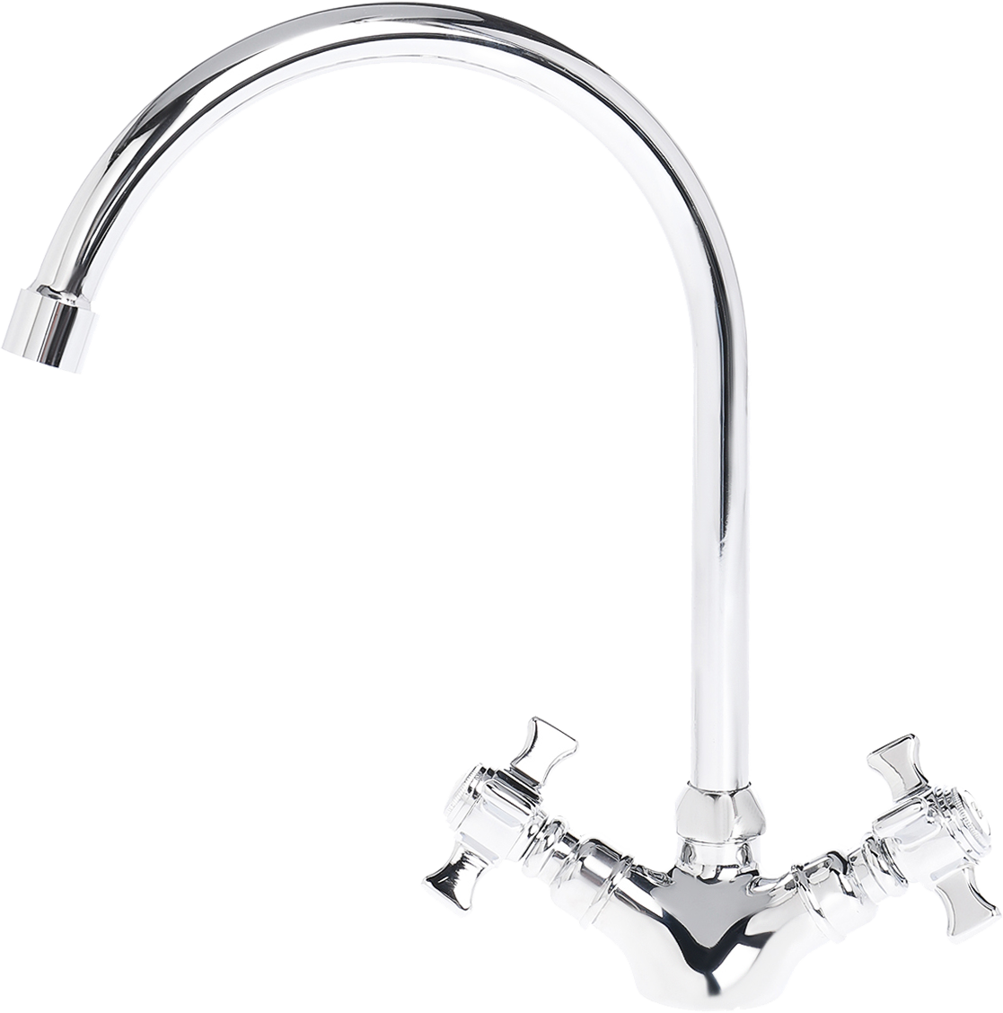 Смеситель для кухни двухвентильный хром Domaci "Равенна" D1700000 - изображение 7