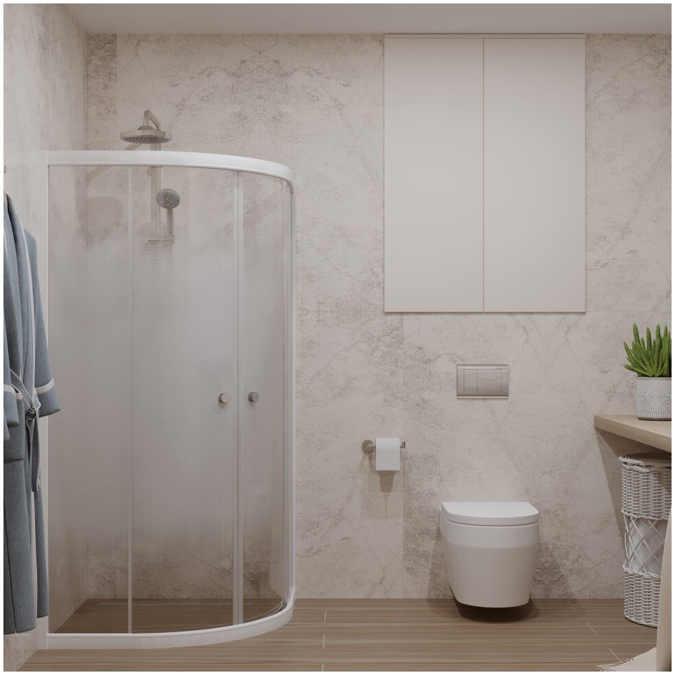 Душевой уголок 90х90 см белый Triton "Лайт" Щ0000064835 - изображение 4