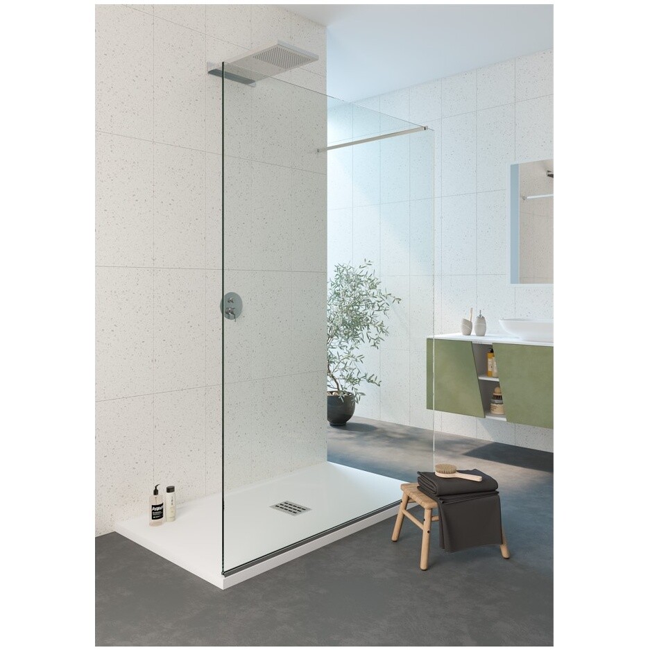 Душевой поддон из искусственного камня прямоугольный 90х140 см белый Creto Etna 2-0042 - изображение 5