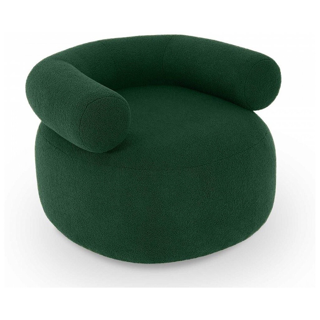 Кресло круглое мягкое зеленое Tirella Lamb MT 3