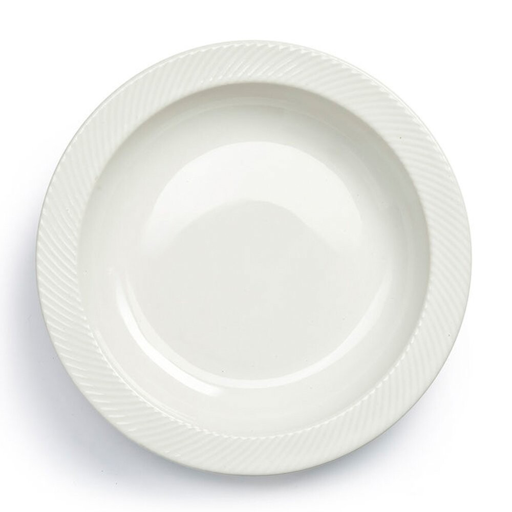 Блюдо круглое керамическое 30х30х5 см белое 5017884