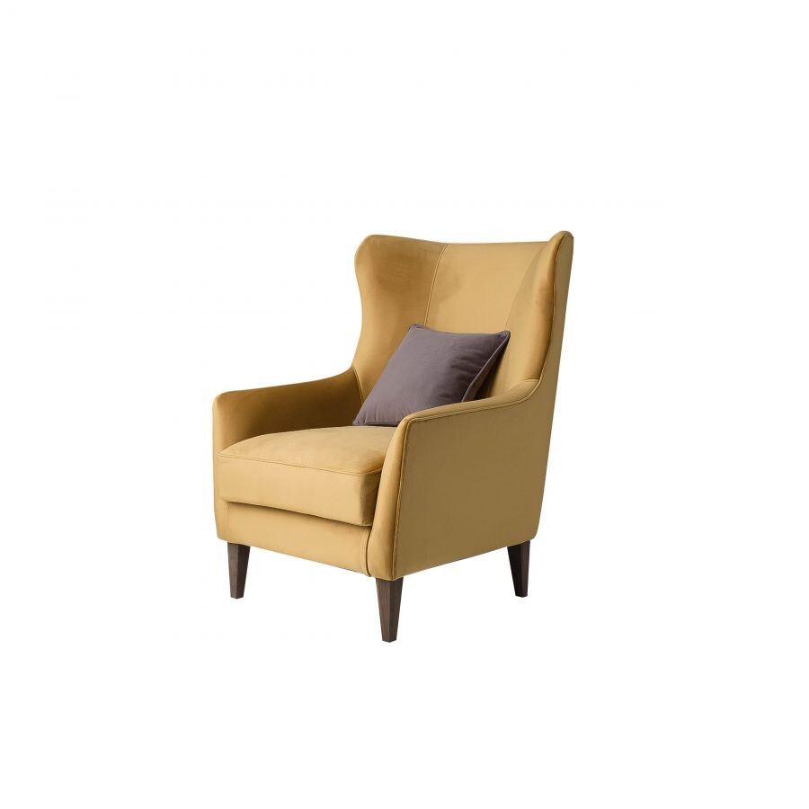 Кресло с подушкой желтое Dambo