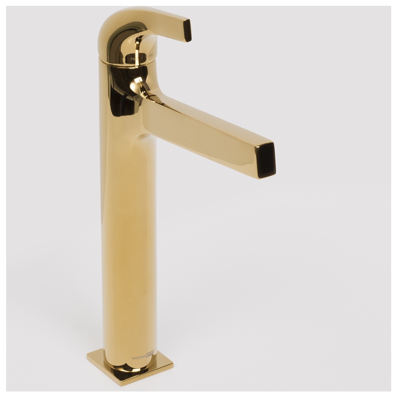 Смеситель для раковины из латуни золотой Wasserkraft 7103H - изображение 8