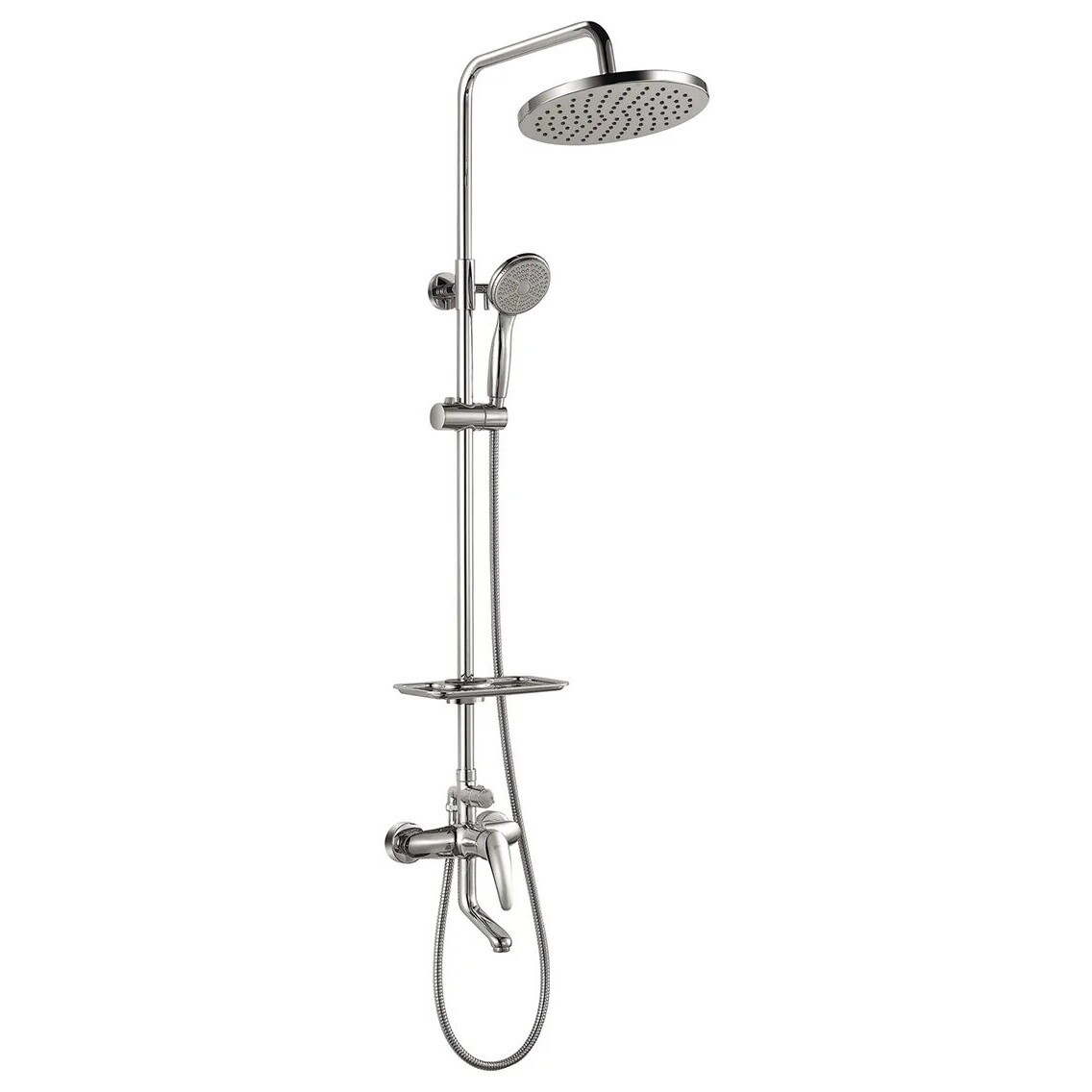 Душевой комплект с регулируемой высотой хром Lemark Linara LM0462C