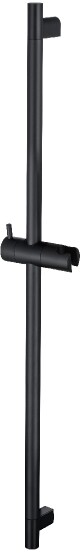 Штанга для душа с держателем 80 см черная матовая Aquatek AQ2000MB