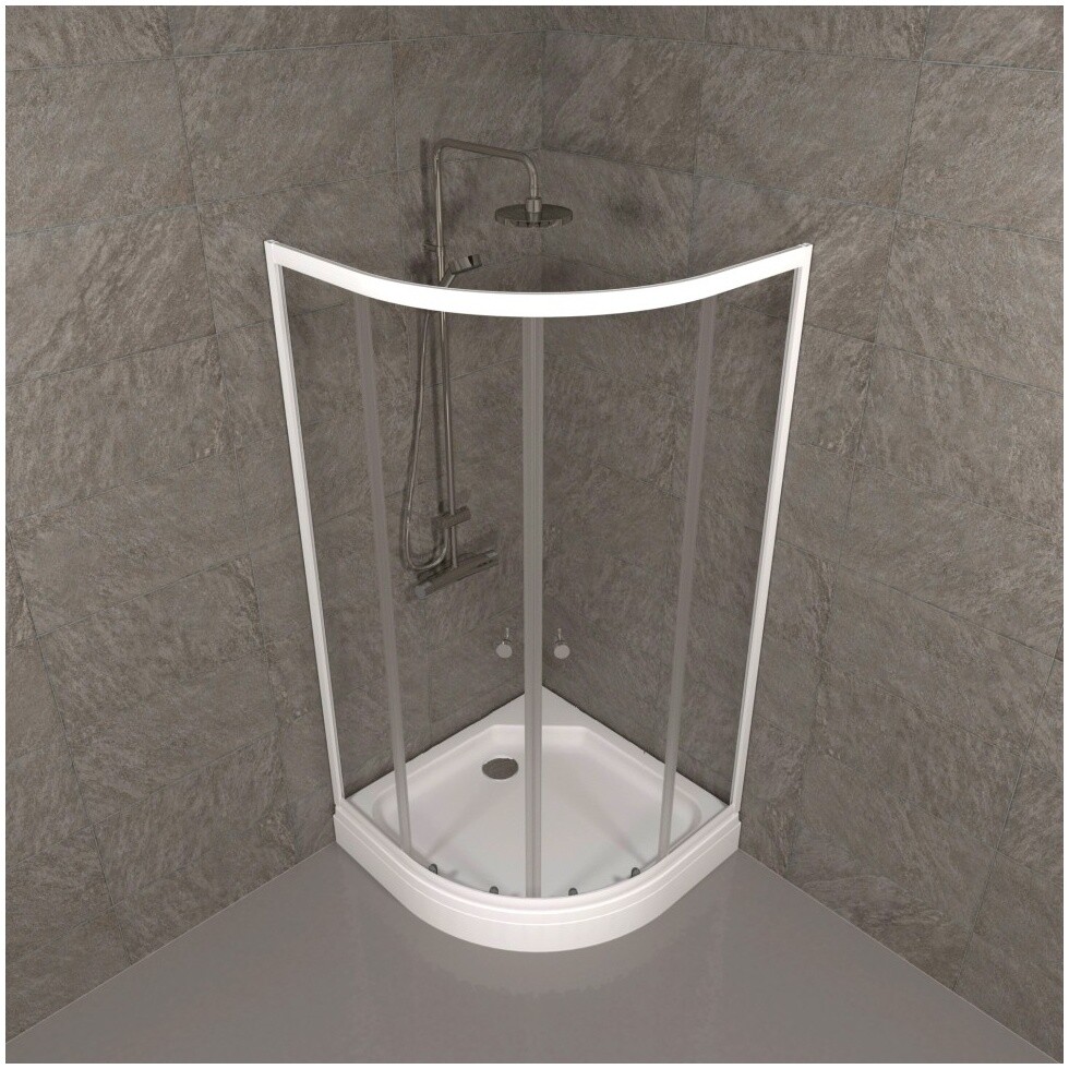Душевой уголок 80х80 см белый Triton "Ультра А" Щ0000061784 - изображение 4