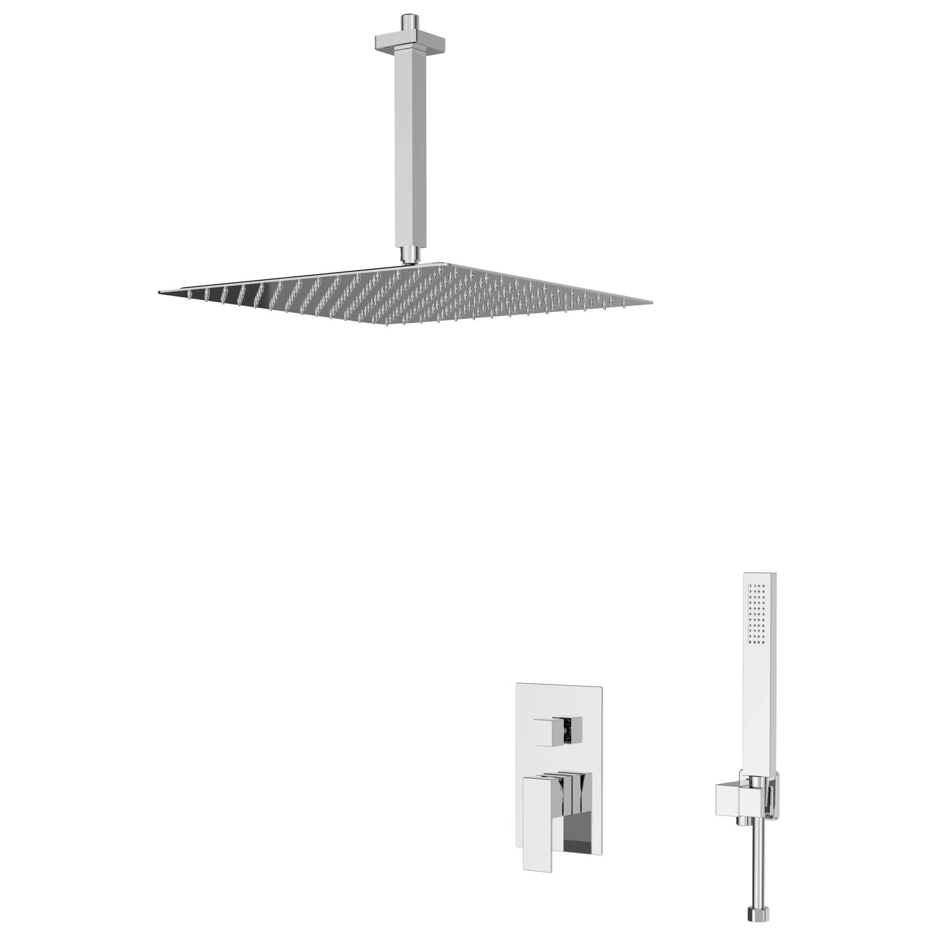 Душевой комплект встраиваемый 120х40 см хром D&K Bayern.Liszt DA1515801A19