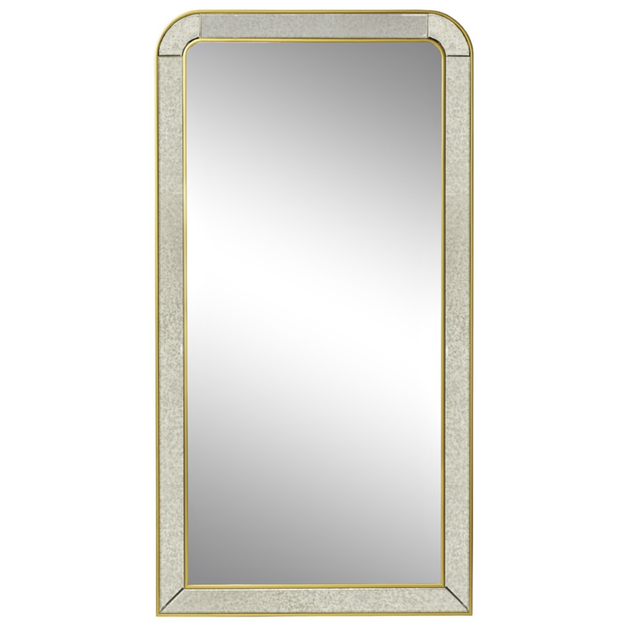 Зеркало напольное в раме 100*190 см золотое