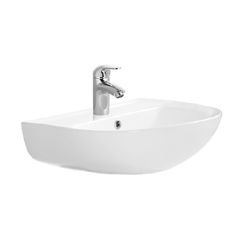Раковина подвесная фарфоровая полукруглая 44х55 см белая Aquatek AQ5420-00