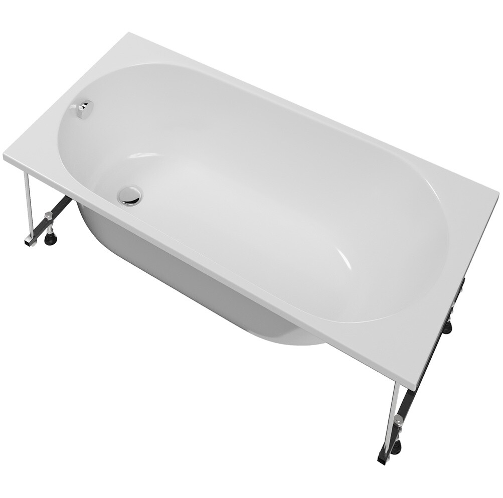 Ванна акриловая с каркасом 150х75 см белая Stworki "Нюборг" SW1015075024, SW5015070043 - изображение 12