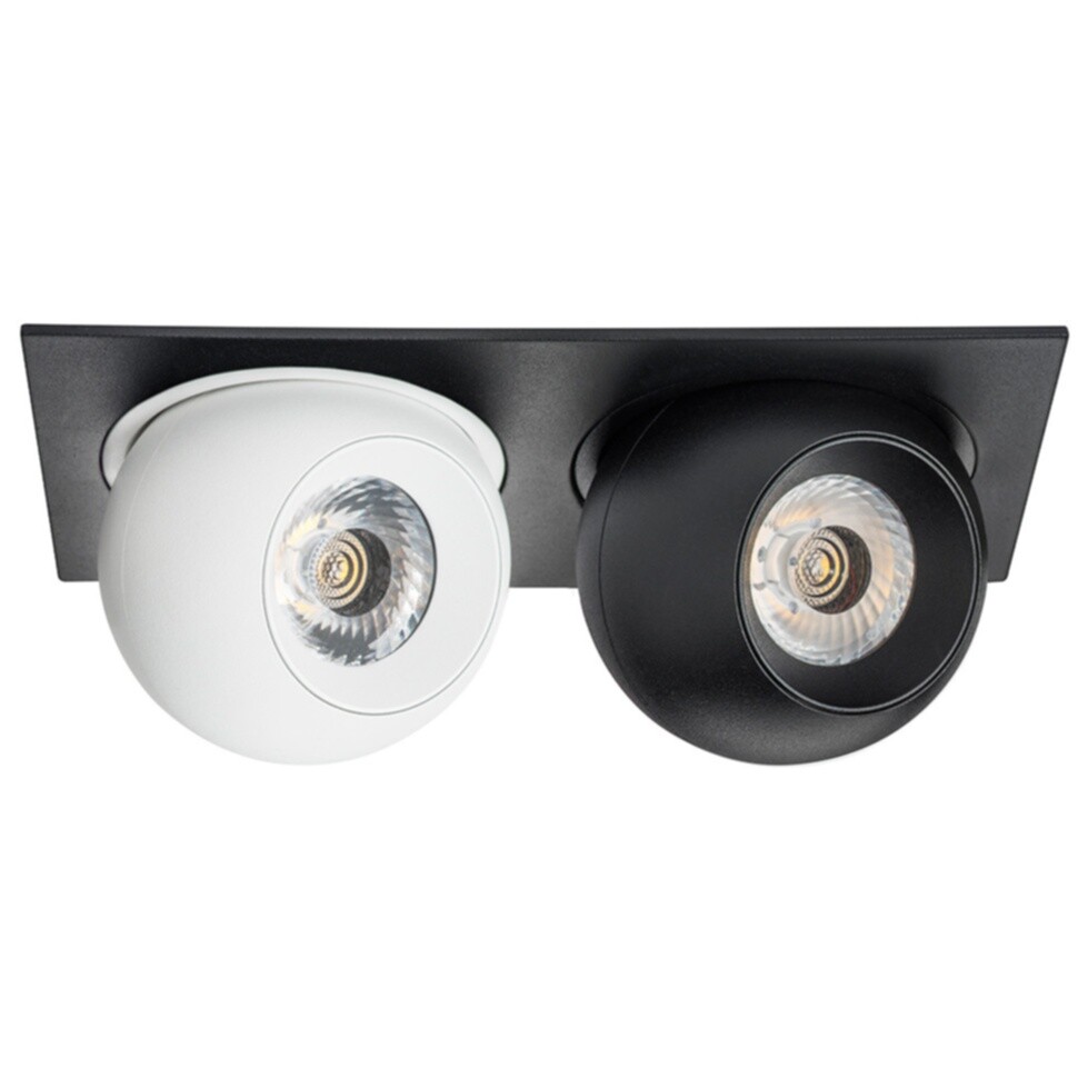 Точечный светодиодный светильник черный, белый Intero i5276272