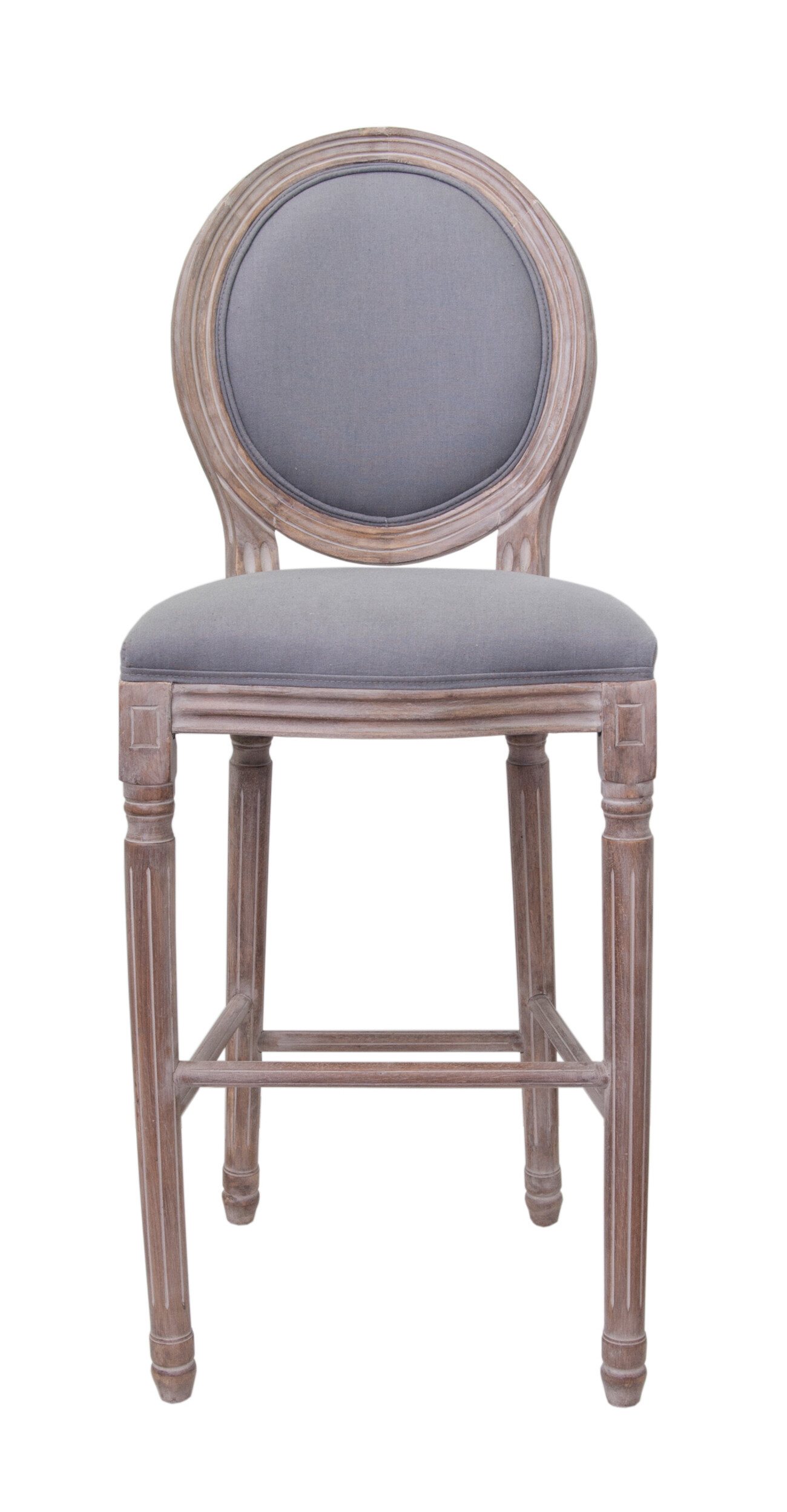 Барный стул со спинкой серый Filon grey