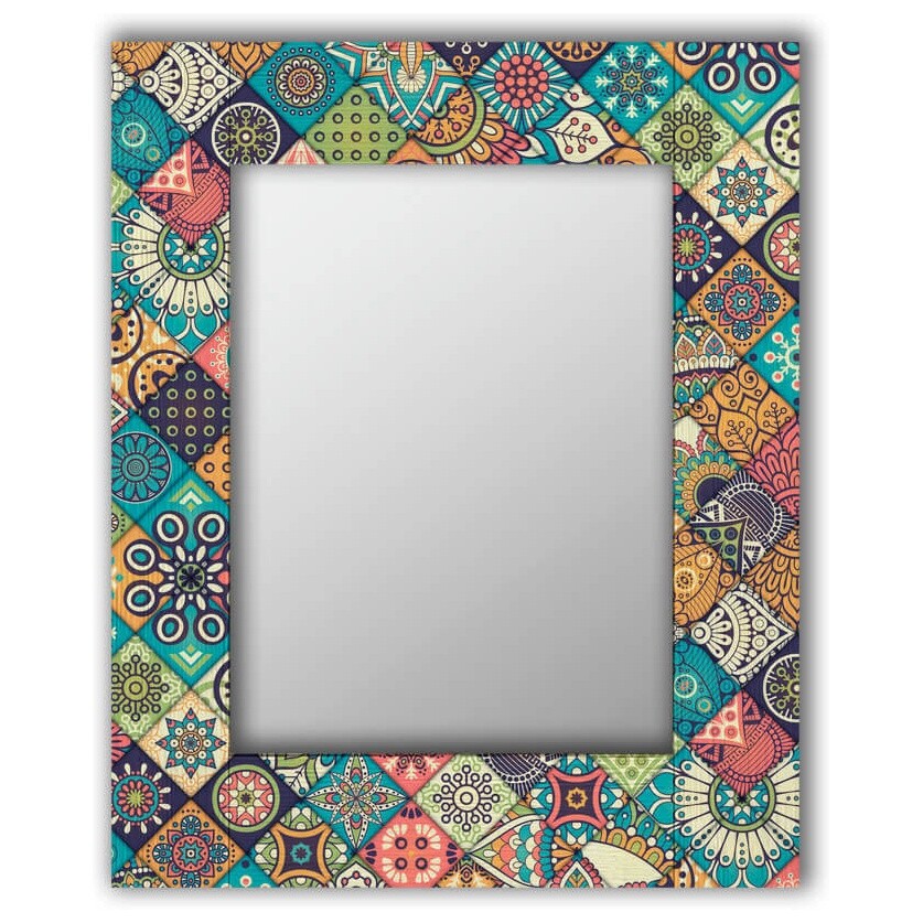 Зеркало настенное прямоугольное 75х140 см разноцветное &quot;Арабская плитка&quot;