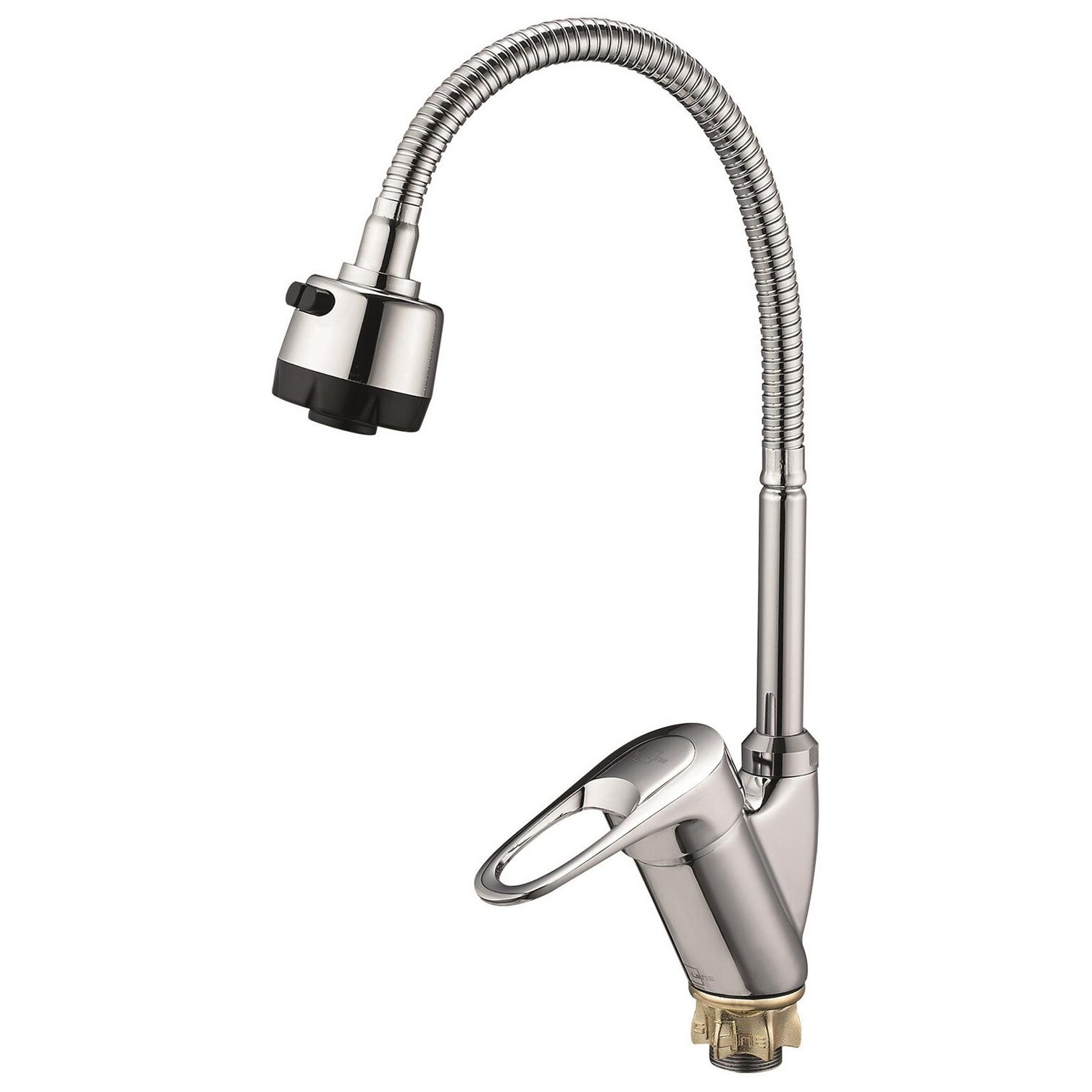 Смеситель для кухни с гибким изливом хром Solone KAK4-B043