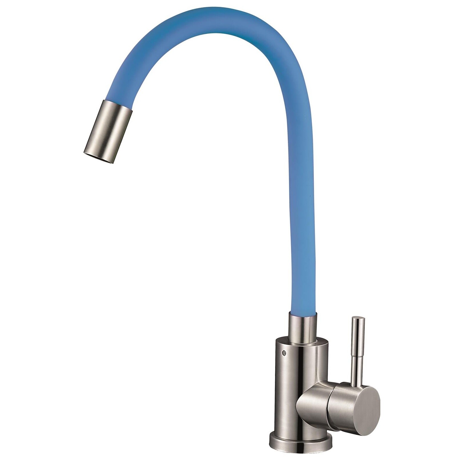 Смеситель для кухни с гибким изливом синий, хром Solone EZA4-F090BU