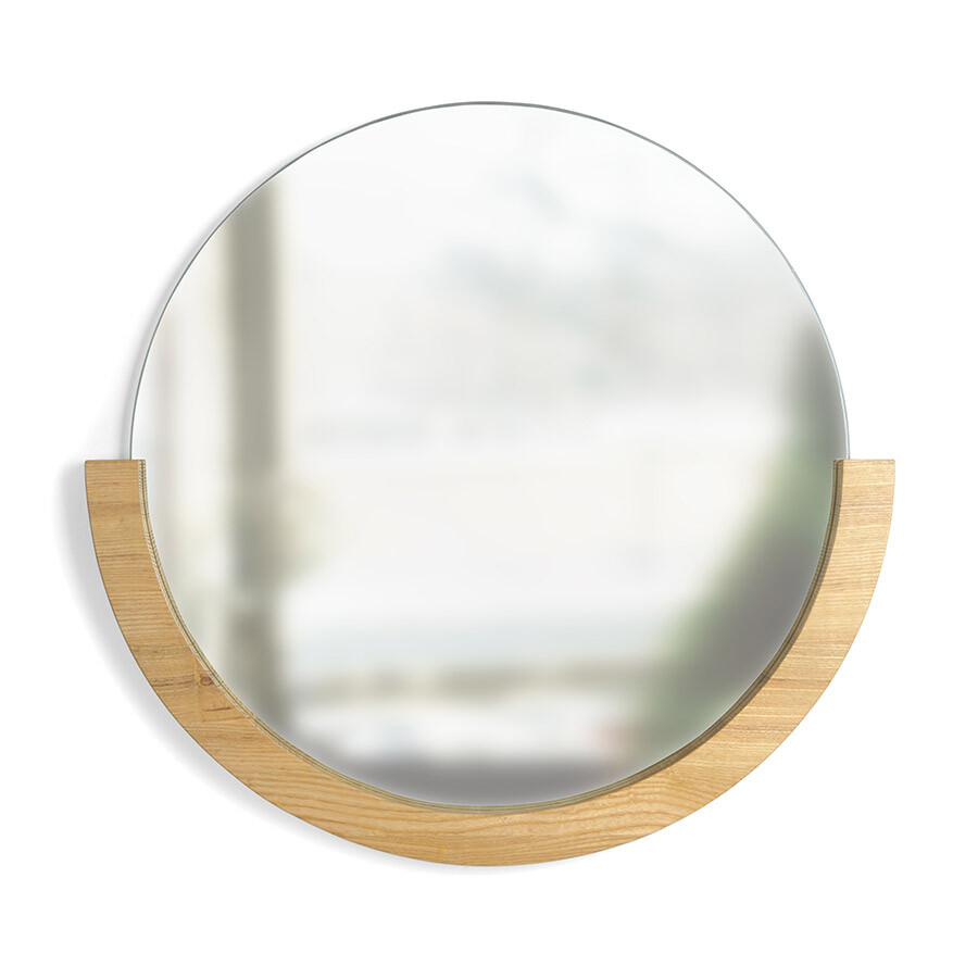 Зеркало деревянное круглое Mira