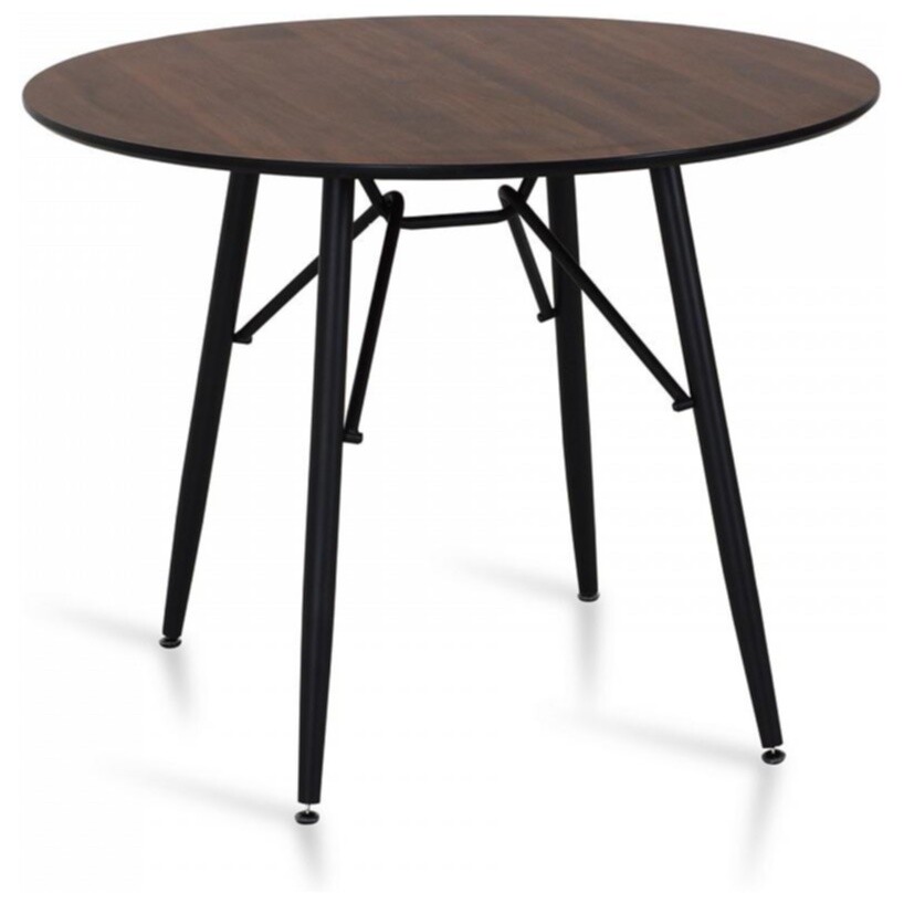 Обеденный стол круглый 100 см коричневый Tootsy