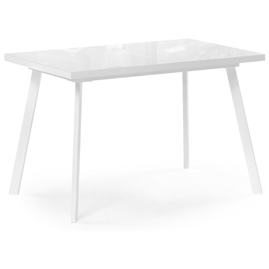 Обеденный стол раздвижной со стеклянной столешницей 70х120 см белый &quot;Маккензи&quot;