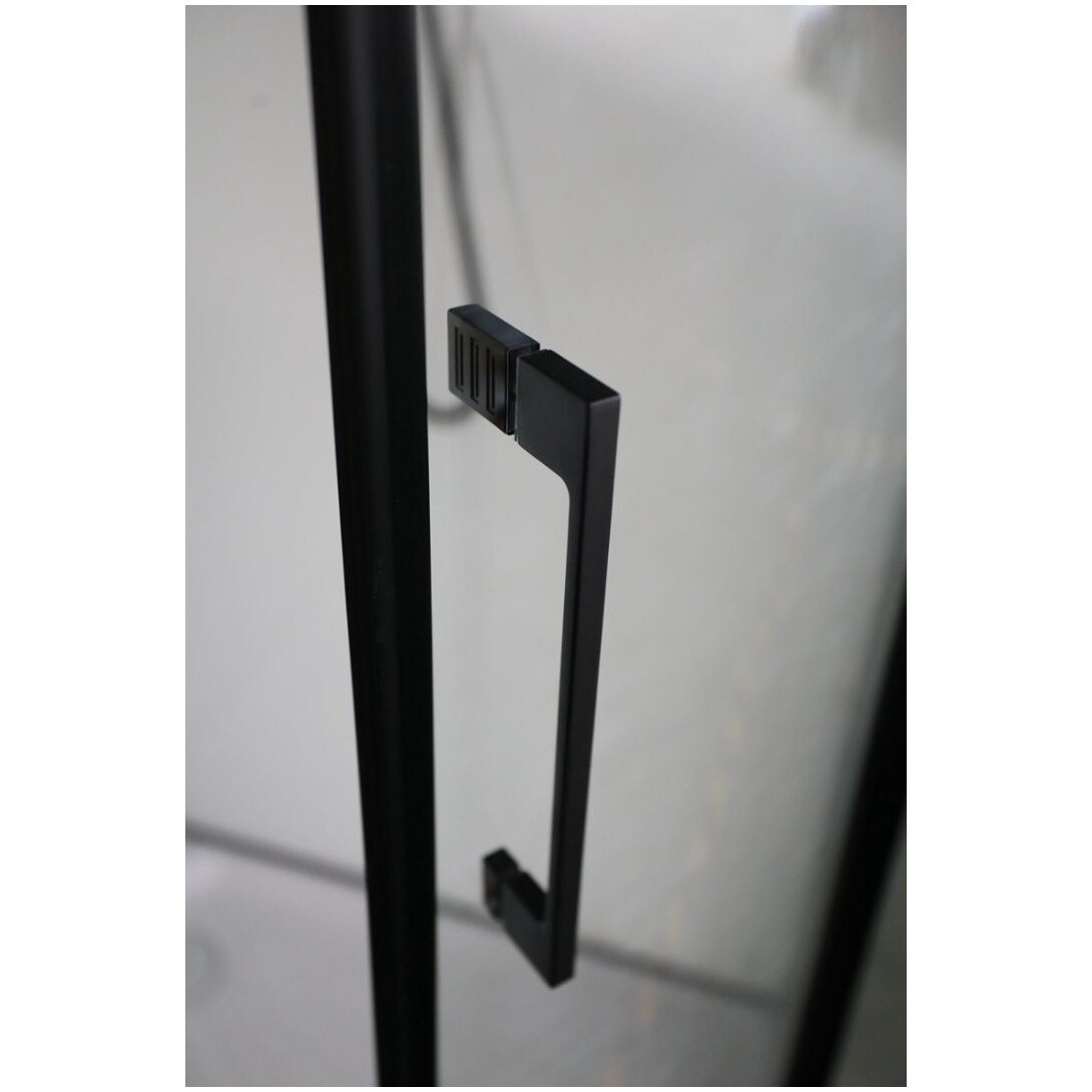 Душевая кабина четверть круга с низким поддоном 100х100 см черная, белая Cerutti SPA Viva 101B - изображение 13